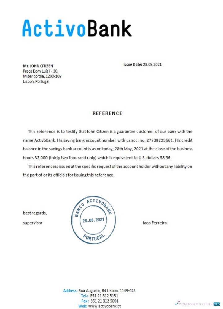 Download Portugal Activobank reference Photoshop template